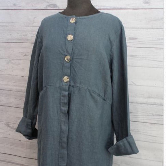 cut loose Jackets & Blazers - Cut loose linen coat
